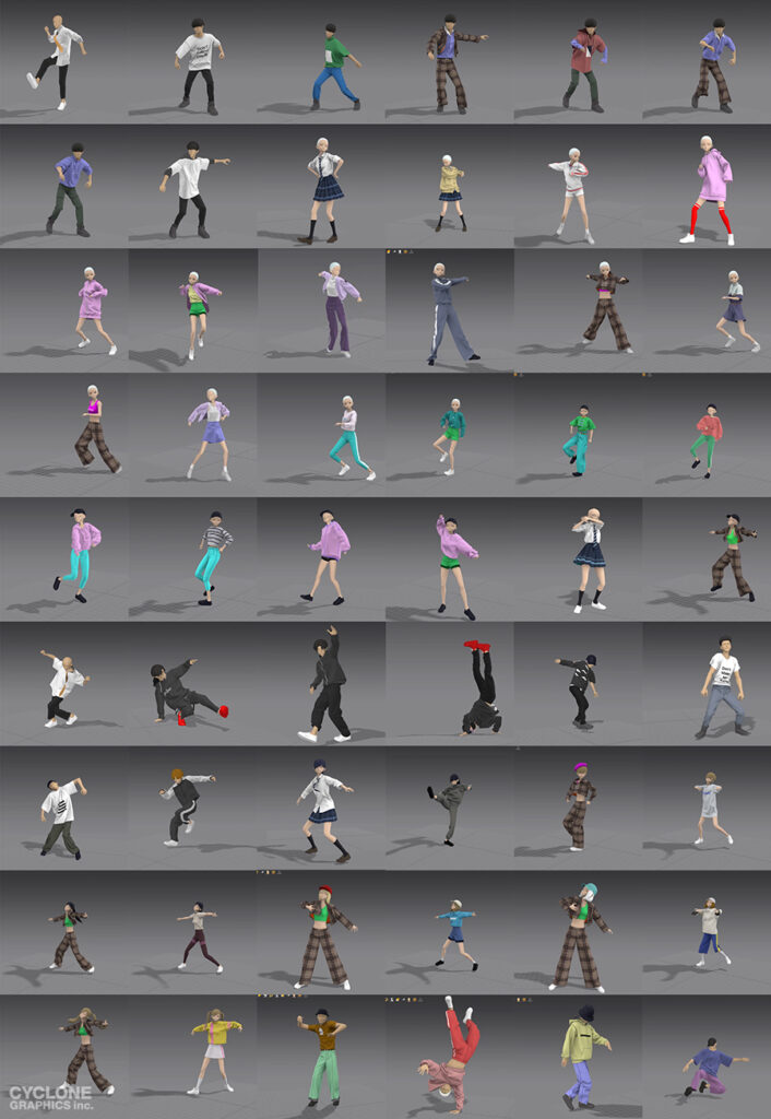 ダンスと連動する衣装の3D縫製